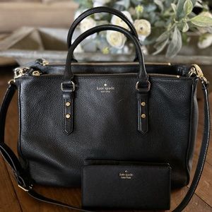 Kate Spade satchel and wallet